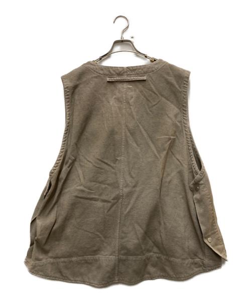 ANCELLM（アンセルム）ANCELLM (アンセルム) C/R DUCK UTILITY VEST ベージュ サイズ:2の古着・服飾アイテム