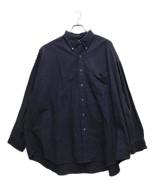 Graphpaper（グラフペーパー）Graphpaper (グラフペーパー) Oxford L/S Oversized B.D Shirt ネイビー サイズ:OSの古着・服飾アイテム