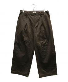 kan（カン）の古着「WESTPOINT CHINO WIDE PANT」｜ブラウン