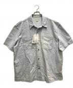 Calvin Kleinカルバンクライン）の古着「Short Sleeve Bleach Out Denim Shirt」｜ブルー