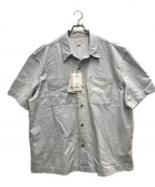 Calvin Klein（カルバンクライン）の古着「Short Sleeve Bleach Out Denim Shirt」｜ブルー