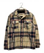 Schottショット）の古着「70’s裏ボアチェックシャツジャケット」｜ベージュ