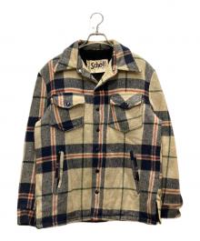 Schott（ショット）の古着「70’s裏ボアチェックシャツジャケット」｜ベージュ