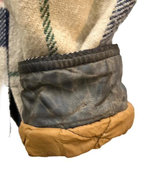 Schott（ショット）Schott (ショット) 70’s裏ボアチェックシャツジャケット ベージュ サイズ:40の古着・服飾アイテム