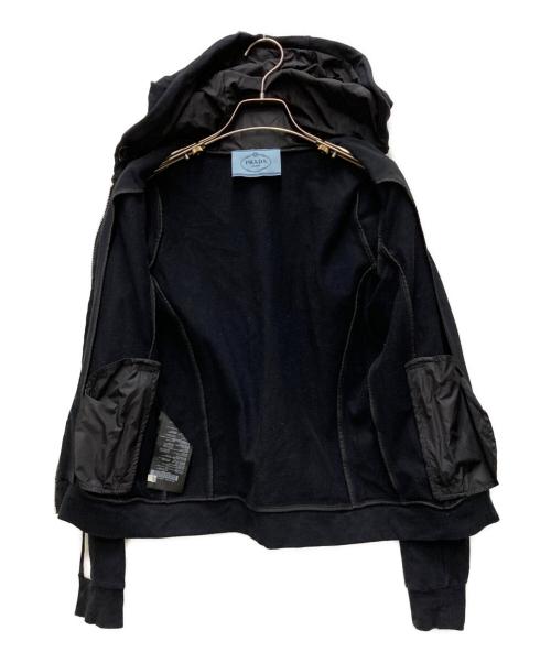 PRADA（プラダ）PRADA (プラダ) サイドラインジップパーカー ネイビー サイズ:Mの古着・服飾アイテム