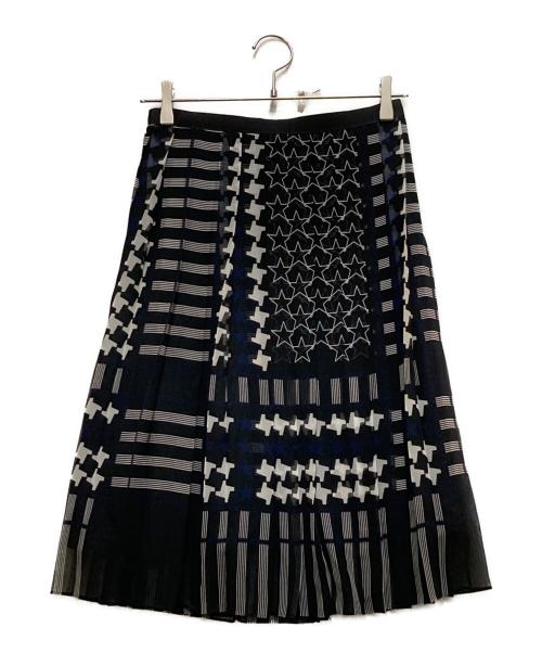 sacai（サカイ）sacai (サカイ) ラップスカート ネイビー サイズ:1の古着・服飾アイテム