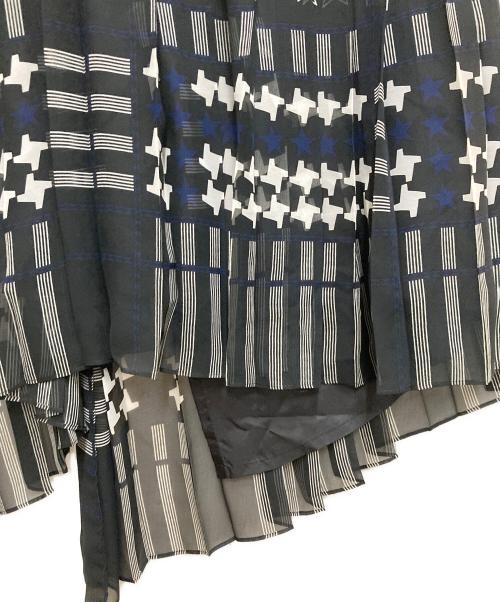 sacai（サカイ）sacai (サカイ) ラップスカート ネイビー サイズ:1の古着・服飾アイテム