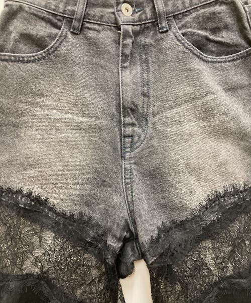 PRANK PROJECT（プランクプロジェクト）PRANK PROJECT (プランクプロジェクト) Denim Lace Blocking Pants ブラック サイズ:36の古着・服飾アイテム