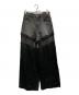 PRANK PROJECT（プランクプロジェクト）の古着「Denim Lace Blocking Pants」｜ブラック