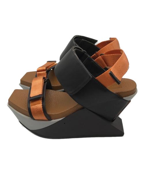 UNITED NUDE（ユナイテッドヌード）UNITED NUDE (ユナイテッドヌード) ストラップサンダル ブラウン サイズ:37の古着・服飾アイテム