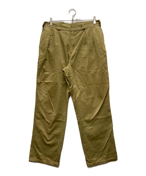Willis&Geiger（ウィルスガイガー）WILLIS&GEIGER (ウィルスガイガー) タックチノパン ベージュ サイズ:34の古着・服飾アイテム