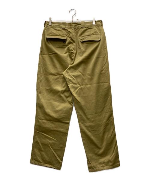 Willis&Geiger（ウィルスガイガー）WILLIS&GEIGER (ウィルスガイガー) タックチノパン ベージュ サイズ:34の古着・服飾アイテム