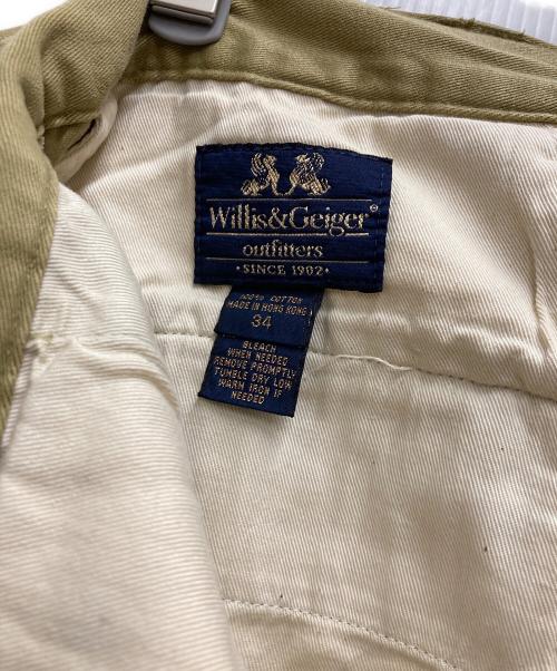 Willis&Geiger（ウィルスガイガー）WILLIS&GEIGER (ウィルスガイガー) タックチノパン ベージュ サイズ:34の古着・服飾アイテム