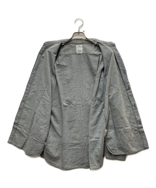 VISVIM（ビズビム）VISVIM (ビズビム) LONG RIDER INDIGO CHECK SHIRT ネイビー サイズ:2の古着・服飾アイテム