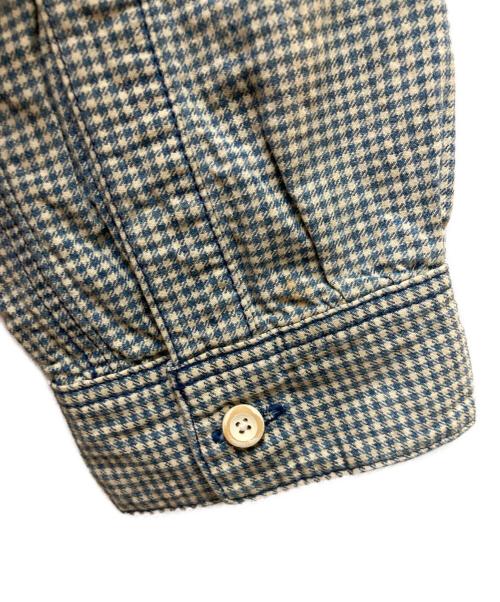 VISVIM（ビズビム）VISVIM (ビズビム) LONG RIDER INDIGO CHECK SHIRT ネイビー サイズ:2の古着・服飾アイテム
