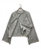 Ameriアメリ）の古着「EYELET ARRANGEMENT SWEAT TOP」｜グレー