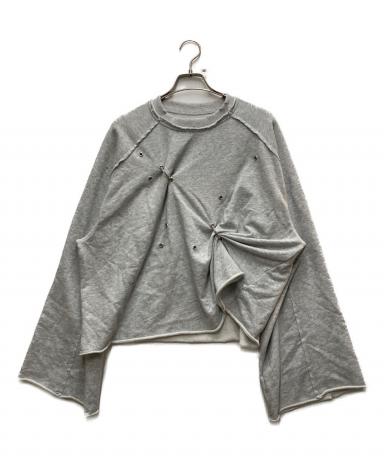 中古・古着通販】Ameri (アメリ) EYELET ARRANGEMENT SWEAT TOP グレー
