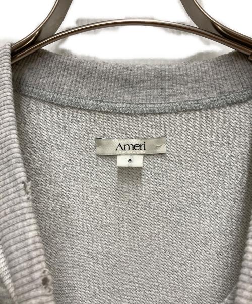 Ameri（アメリ）Ameri (アメリ) EYELET ARRANGEMENT SWEAT TOP グレー サイズ:FREEの古着・服飾アイテム
