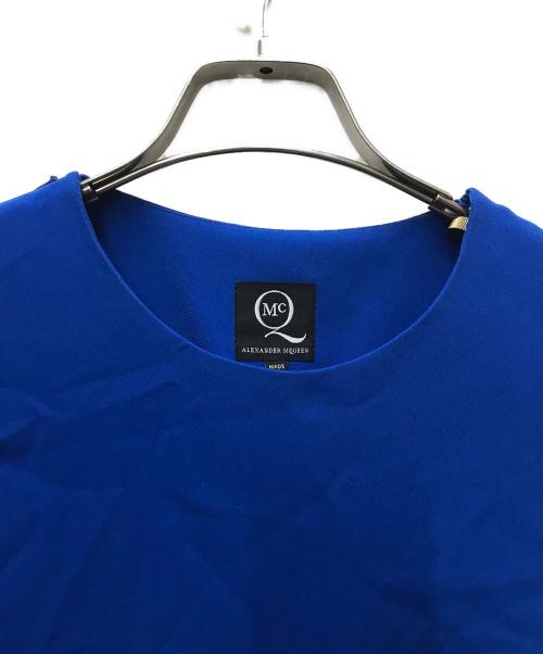 ALEXANDER McQUEEN（アレキサンダーマックイーン）ALEXANDER McQUEEN (アレキサンダーマックイーン) ノースリーブワンピース ブルー サイズ:40の古着・服飾アイテム