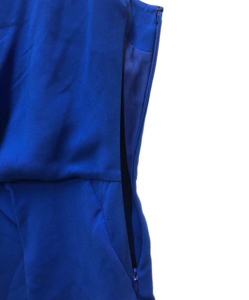ALEXANDER McQUEEN（アレキサンダーマックイーン）ALEXANDER McQUEEN (アレキサンダーマックイーン) ノースリーブワンピース ブルー サイズ:40の古着・服飾アイテム
