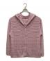 SYUMAN.（シュウマン）の古着「Crochet Hoodie ニットパーカー」｜パープル