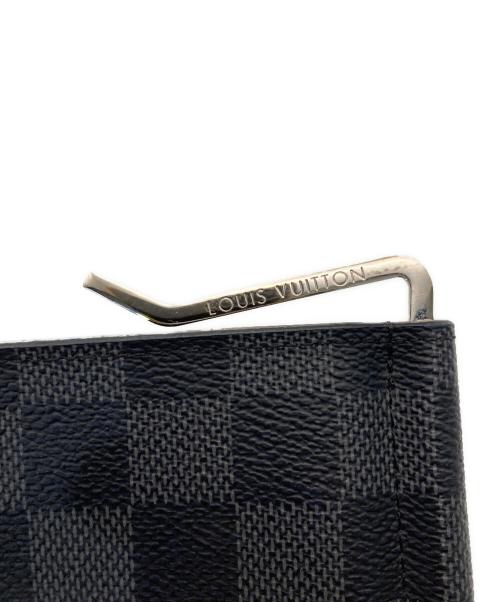 LOUIS VUITTON（ルイ ヴィトン）LOUIS VUITTON (ルイ ヴィトン) マネークリップ付カードケース ブラックの古着・服飾アイテム