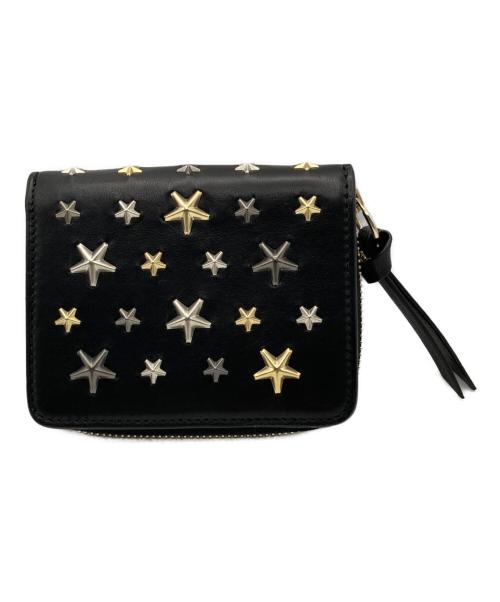 JIMMY CHOO（ジミーチュウ）JIMMY CHOO (ジミーチュウ) スタースタッズウォレット ブラックの古着・服飾アイテム