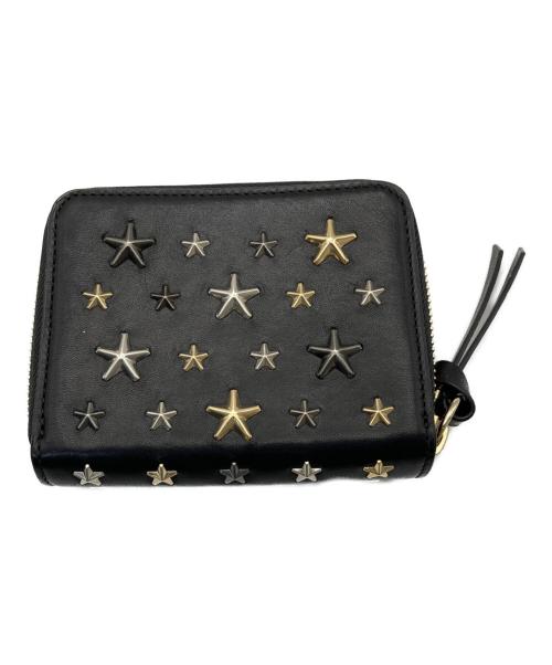 JIMMY CHOO（ジミーチュウ）JIMMY CHOO (ジミーチュウ) スタースタッズウォレット ブラックの古着・服飾アイテム