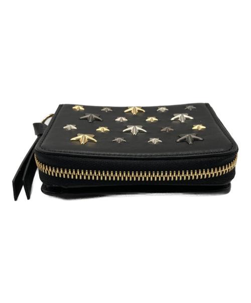 JIMMY CHOO（ジミーチュウ）JIMMY CHOO (ジミーチュウ) スタースタッズウォレット ブラックの古着・服飾アイテム