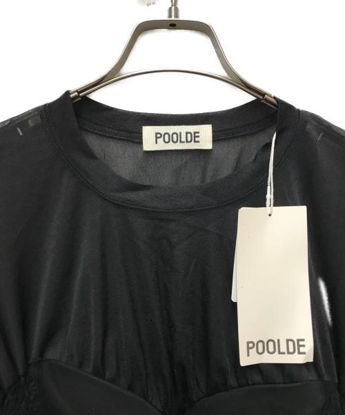 POOLDE（プールデ）POOLDE (プールデ) CLOUD TEE ブラック サイズ:FREEの古着・服飾アイテム