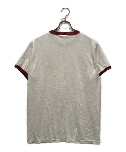 Champion（チャンピオン）Champion (チャンピオン) 80S カレッジプリントリンガーTシャツ ホワイト サイズ:Lの古着・服飾アイテム