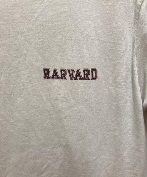 Champion（チャンピオン）Champion (チャンピオン) 80S カレッジプリントリンガーTシャツ ホワイト サイズ:Lの古着・服飾アイテム