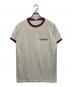 Champion（チャンピオン）の古着「80S カレッジプリントリンガーTシャツ」｜ホワイト