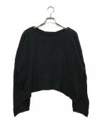 ISSEY MIYAKEイッセイミヤケ）の古着「デザインカットソー」｜ブラック