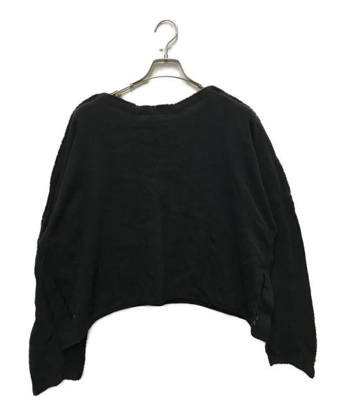ISSEY MIYAKE（イッセイミヤケ）ISSEY MIYAKE (イッセイミヤケ) デザインカットソー ブラック サイズ:2の古着・服飾アイテム