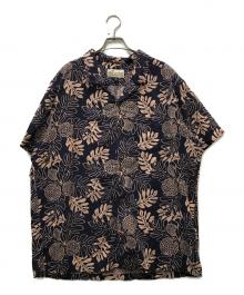 pataloha（パタロハ）の古着「オーガニックコットン アロハシャツ」｜ネイビー