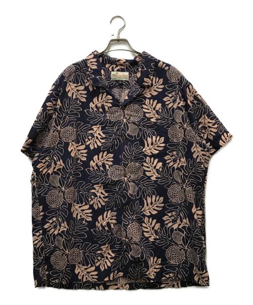 pataloha（パタロハ）pataloha (パタロハ) オーガニックコットン アロハシャツ ネイビー サイズ:XLの古着・服飾アイテム