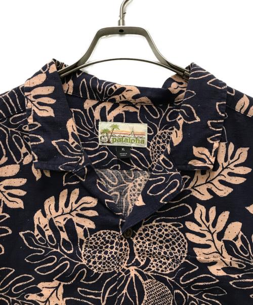 pataloha（パタロハ）pataloha (パタロハ) オーガニックコットン アロハシャツ ネイビー サイズ:XLの古着・服飾アイテム