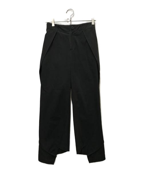 ISSEY MIYAKE（イッセイミヤケ）ISSEY MIYAKE (イッセイミヤケ) デザインパンツ ブラック サイズ:1の古着・服飾アイテム