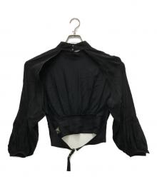 PHOTOCOPIEU（フォトコピュー）の古着「Open Back Blouse」｜ブラック