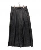 COMME des GARCONSコムデギャルソン）の古着「シルクタックパンツ」｜ブラック