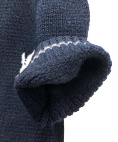 Christian Dior（クリスチャン ディオール）Christian Dior (クリスチャン ディオール) Short-Sleeve Sweater ネイビー サイズ:38の古着・服飾アイテム