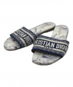 Christian Diorクリスチャン ディオール）の古着「DWAYスライドサンダル」｜ブルー×ホワイト