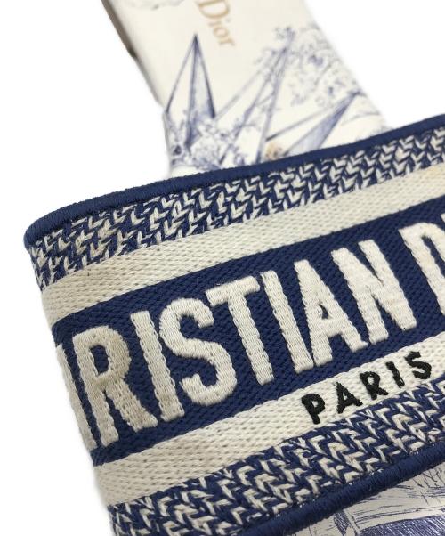 Christian Dior（クリスチャン ディオール）Christian Dior (クリスチャン ディオール) DWAYスライドサンダル ブルー×ホワイト サイズ:36 1/2の古着・服飾アイテム