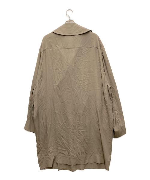 RICK OWENS（リックオウエンス）RICK OWENS (リックオウエンス) シルク混トレンチコート ブラウン サイズ:38の古着・服飾アイテム