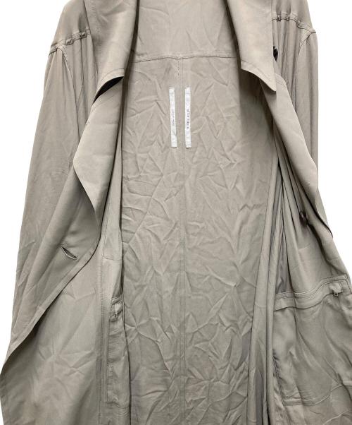 RICK OWENS（リックオウエンス）RICK OWENS (リックオウエンス) シルク混トレンチコート ブラウン サイズ:38の古着・服飾アイテム