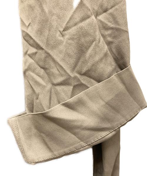 RICK OWENS（リックオウエンス）RICK OWENS (リックオウエンス) シルク混トレンチコート ブラウン サイズ:38の古着・服飾アイテム