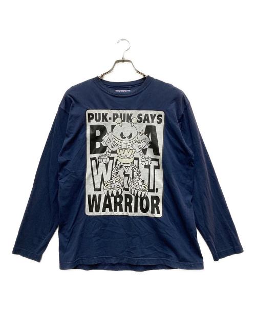 W.&L.T（ウォルト）W.&L.T (ウォルト) 90's PUK-PUK SAYS ロングスリーブTシャツ ネイビー サイズ:不明の古着・服飾アイテム