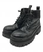 BALENCIAGAバレンシアガ）の古着「STRIKE LACE-UP BOOTS」｜ブラック