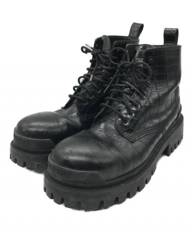中古・古着通販】BALENCIAGA (バレンシアガ) STRIKE LACE-UP BOOTS